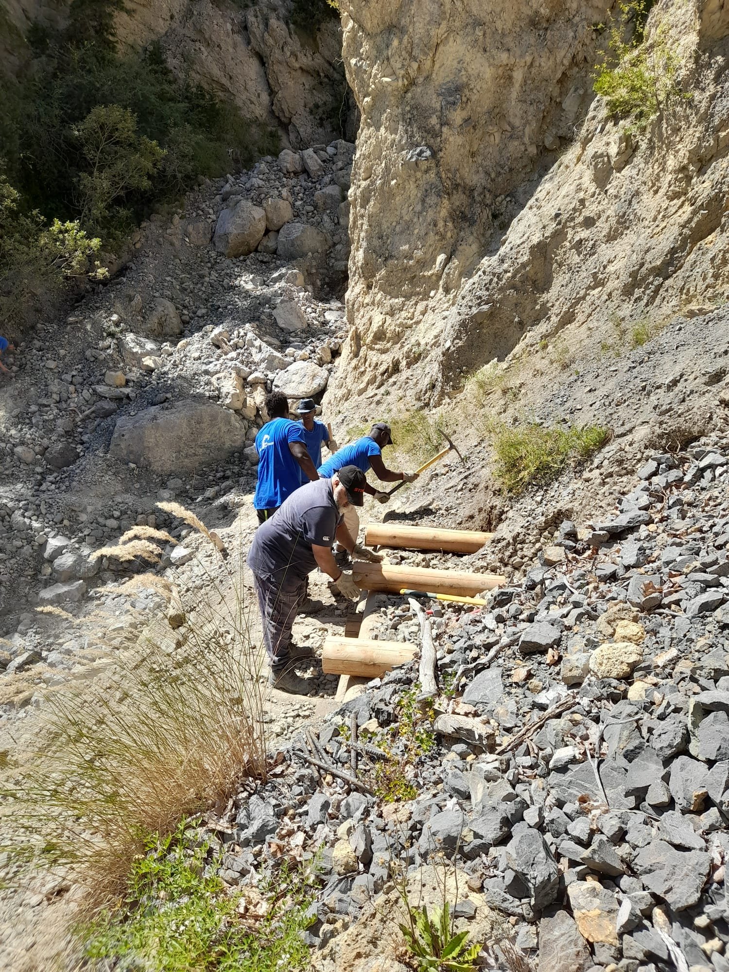 travaux sentier de rando